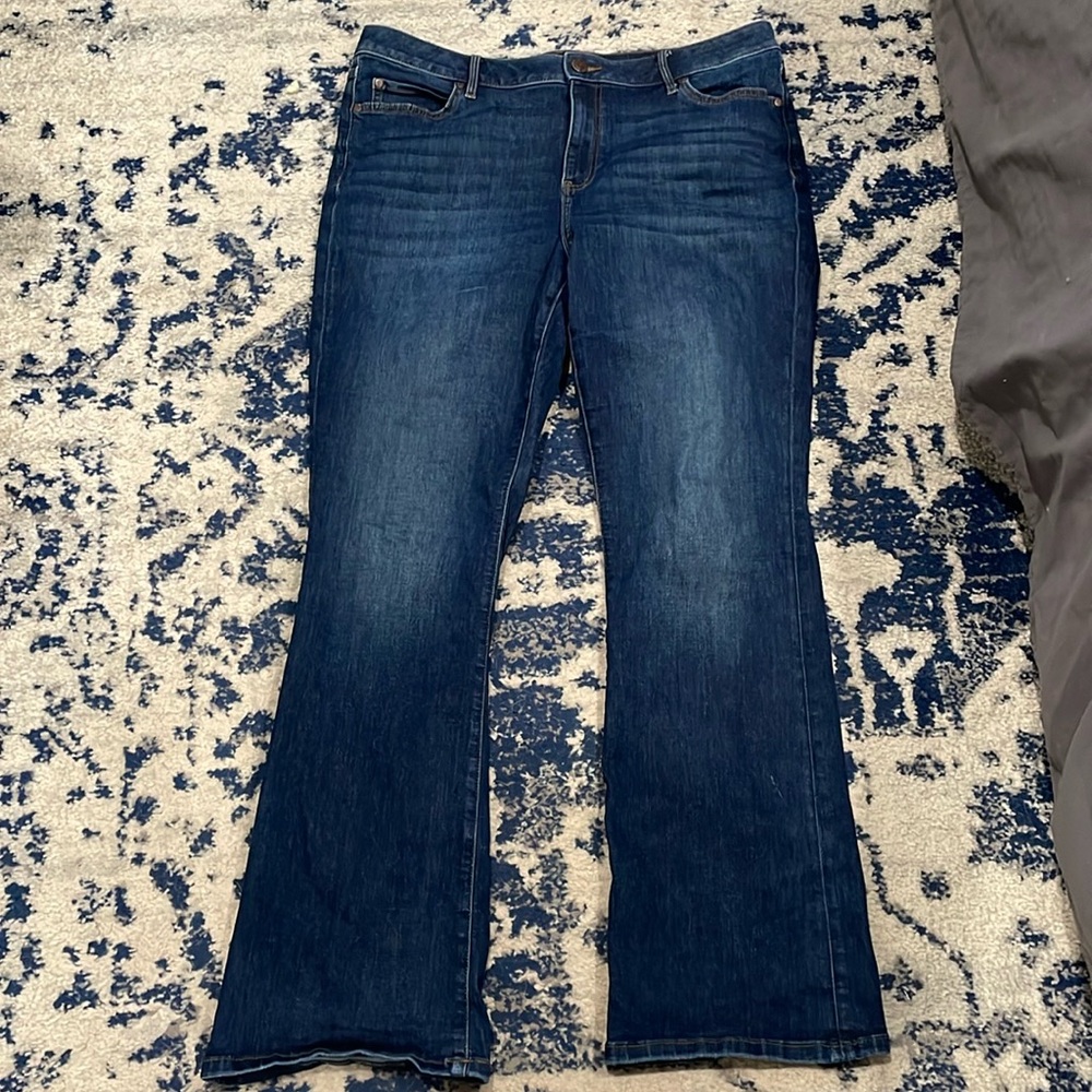 High rise boot cut jean